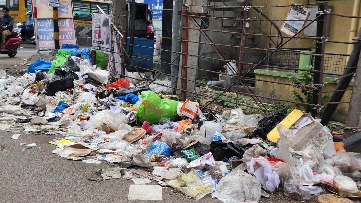 Angammal Colony Road in Salem turns dump yard The Hindu